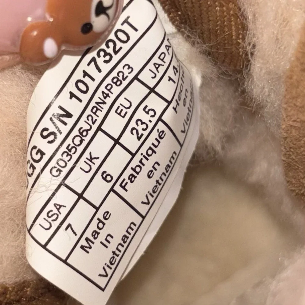 UGG Neumel II Toddler Chestnut Suede Sheepskin Boots Size 7 NWOB Cozy Winter